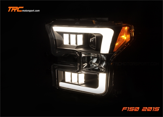 ไฟหน้า FORD F150 RAPTOR Projector Lightbar Style Mustang By SONAR